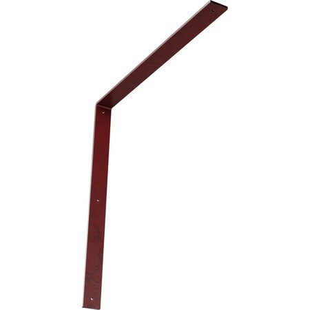 Ekena Millwork Hamilton Steel Bracket, Hammered Bright Red 2"W x 24"D x 24"H BKTM02X24X24HAHRE